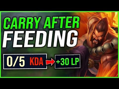 #1 UDYR WORLD SHOWS HOW TO CARRY AFTER INTING! (NEVER LOSE AGAIN) - League of Legends