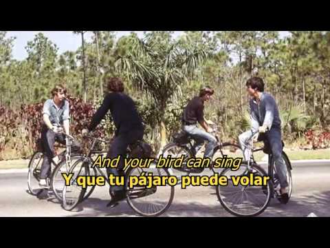 And your bird can sing - The Beatles (LYRICS/LETRA) [Original