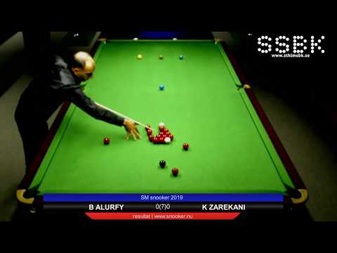 SM Snooker 2019 - B Alurfy v K Zarekani