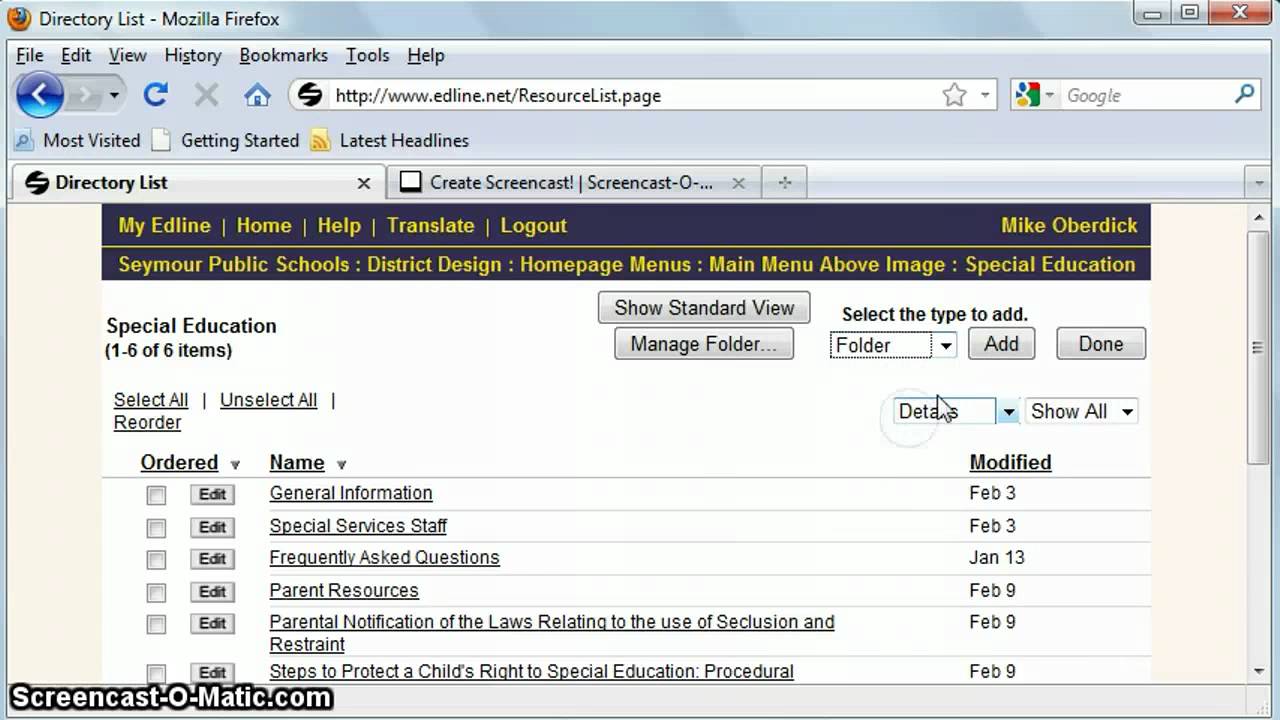 Adding Content to Edline (The Basics)