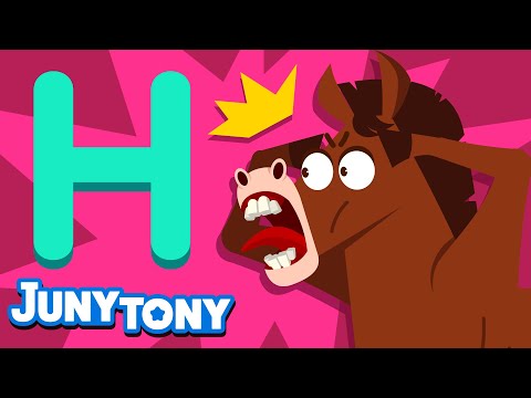 Hero Hippo | Phonics Song for Kids | Alphabet H Song | Kindergarten Song | JunyTony