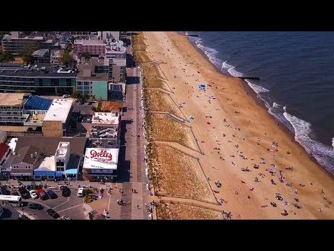 Pye drone nan Rehoboth Beach ak zòn ki antoure yo