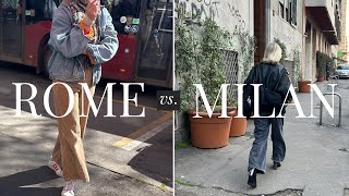 How Italians Dress in Milan vs. Rome