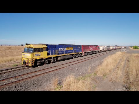 7AM5 Pacific National Container Train - NR92 & NR74 (5/3/2023) - PoathTV Australian Railways