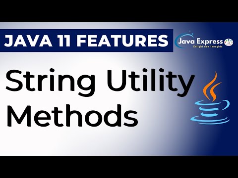 String Utility Methods Java 11 Features