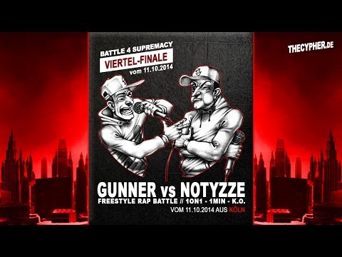 THECYPHER.de // BATTLE 4 SUPREMACY: Gunner VS Notyzze // Viertel-Finale vom 11.10.2014 aus Köln