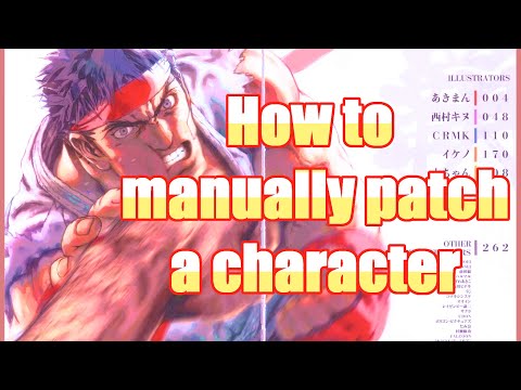 Add004 Patch | How to Manually Patch a Character