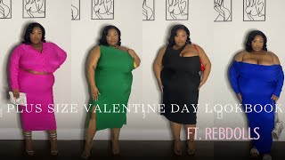 PLUS SIZE VALENTINE’S DAY LOOK BOOK || FT REBDOLLS