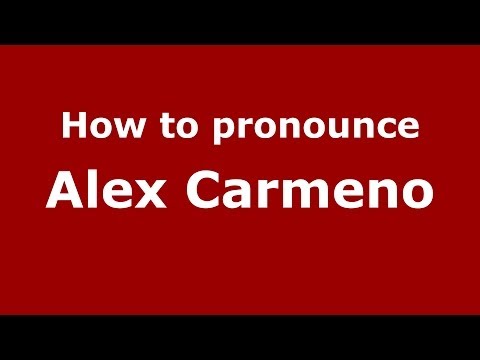 How to pronounce Alex Carmeno (Italian/Italy)  - PronounceNames.com
