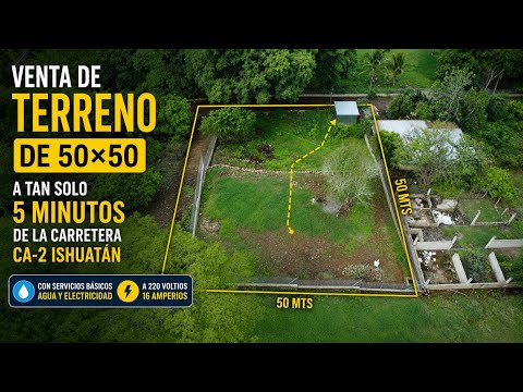 Vendo Terreno con Servicios Básicos En Sonsonate, Santa Isabel Ishuatán, El Salvador 🇸🇻