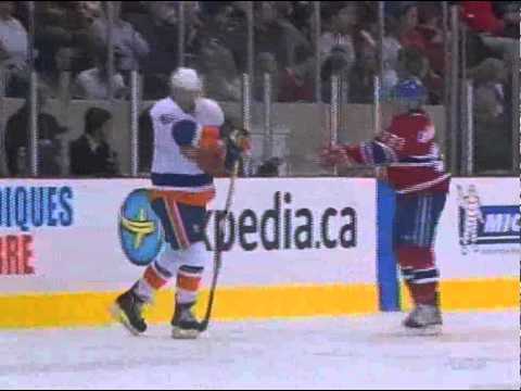 Michael Cammalleri Slashes Nino Niederreiter (October 2 2010)