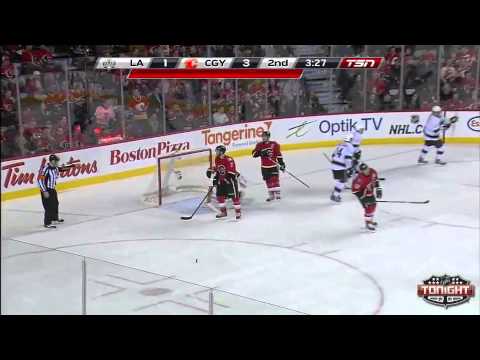 Los Angeles Kings VS Calgary Flames Highlights  04 09 2014