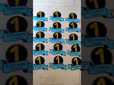 Birthday cake topper/1st Birthday box decor topper by Akshata Hedda. #shorts #diy #caketopper