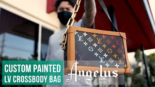 Custom Painted LV Crossbody Bag | How to Paint Leather Bags