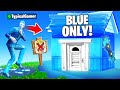 I Went UNDERCOVER in a BLUE ONLY Tournament! (Fortnite)