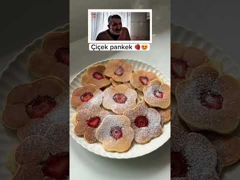 tatlisunumlarim_: Çiçek pankekler🌼🍓