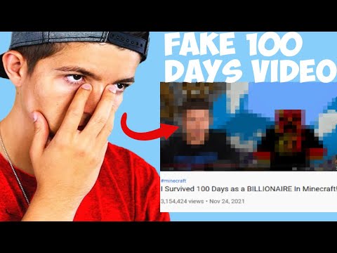 Exposing Fake 100 Days Minecraft Youtubers!