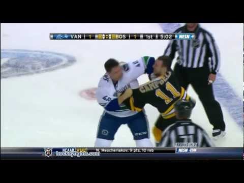 Maxim Lapierre vs Gregory Campbell Jan 7, 2012 - NESN feed