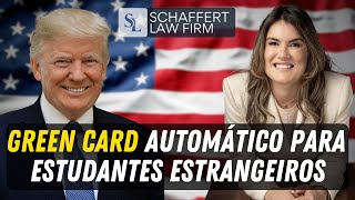 Donald Trump Promete Green Card Automático Para Estudantes Estrangeiros