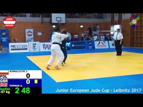 57 kg: Semi-Final (74) KOWALCZYK, Julia (POL) vs TOPRAK, Acelya (GBR)