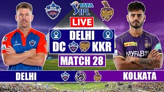 Delhi Capitals v Kolkata Knight Riders Live Scores | DC v KKR Live Scores & Commentary | 1st Innings