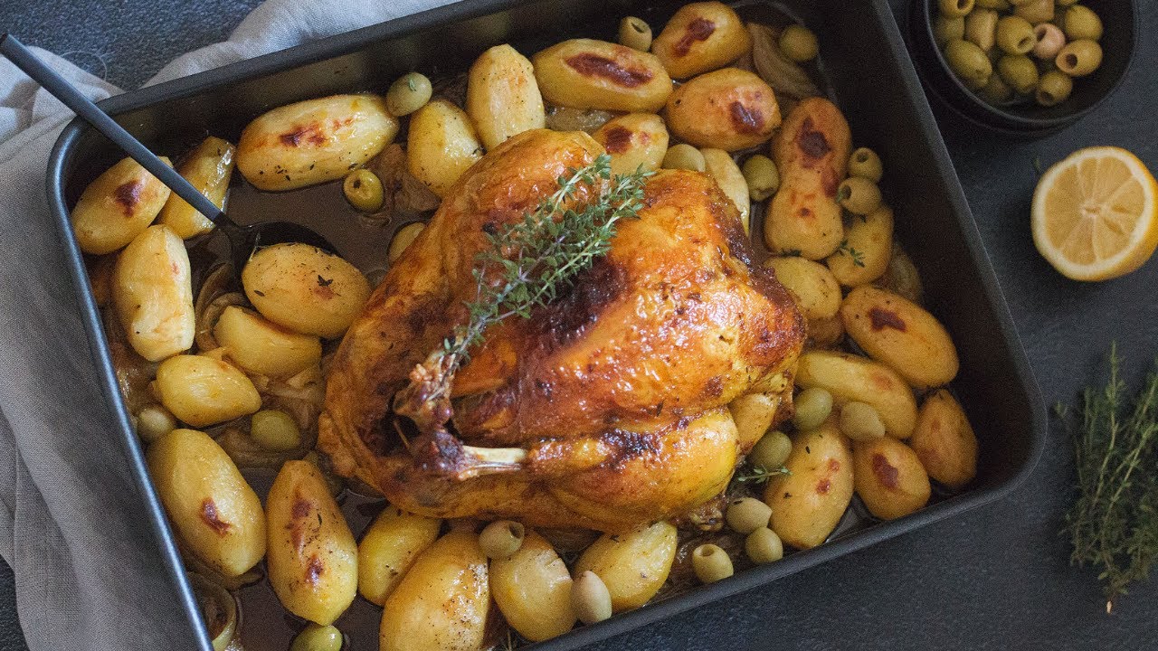 Poulet rôti et ses petites pommes de terre !