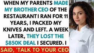 Download lagu Brother Was Chosen as CEO by Our Parents — I Walked Away, and They Lost an $850K Contract Without Me mp3 Download lagu Brother Was Chosen as CEO by Our Parents — I Walked Away, and They Lost an $850K Contract Without Me mp3