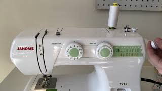 How to Wind a Bobbin on a Mechanical Sewing Machine (Janome 2212)