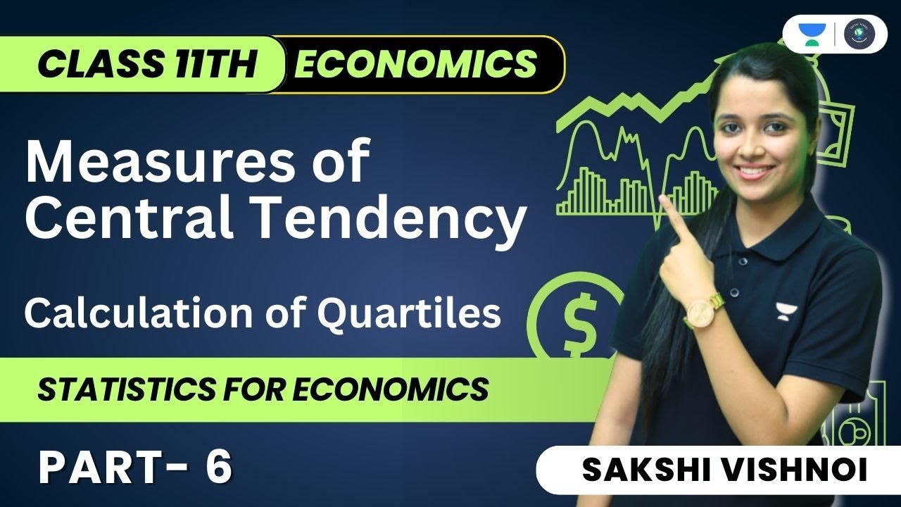 Measures of Central Tendency | Part 6 | Class 11th | Calculation of Quartiles
