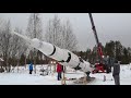 Saturn V rocket launch in Finland