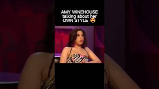 AMY WINEHOUSE talking about her OWN style 😍😍😍 #shorts #amywinehouse