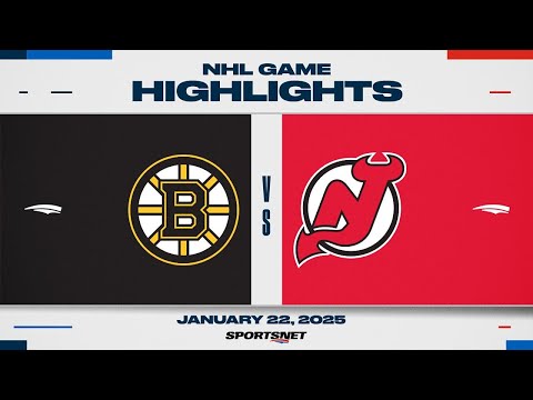 NHL Highlights | Bruins vs. Devils - January 22, 2025