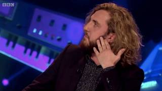 Seann Walsh impersonates a Indie band singer