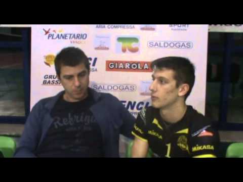 Canottieri Ongina Volley - Montecchio - Intervista di fine partita a Beppe De Biasi & Fabio Manfredi