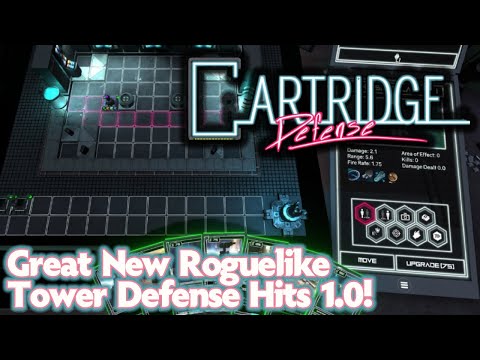 First Look - Cartridge Defense | This Vaporwave Tower Defense Game is DEEP!