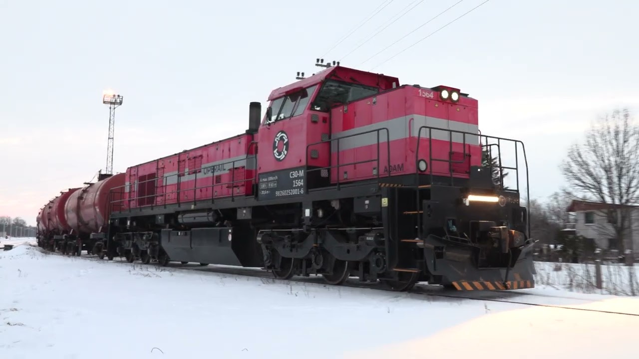 Тепловоз C30-M-1564 на ст. Кохтла / C30-M-1564 at Kohtla station