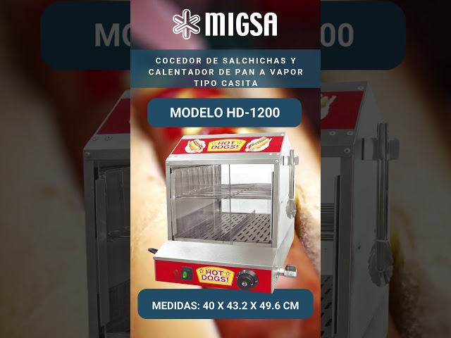 Vídeo relacionado con Mahlzeit Calentador de Salchichas Eléctrico de Acero Inoxidable | 29,5 x 34,5 x 24 cm | Calentador de Salchichas Gastro | 220-240 V | 1200 W | Calentador para Perritos Calientes, Hot Dog Warmer