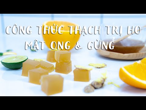 CÁCH LÀM THẠCH MẬT ONG GỪNG TRỊ HO