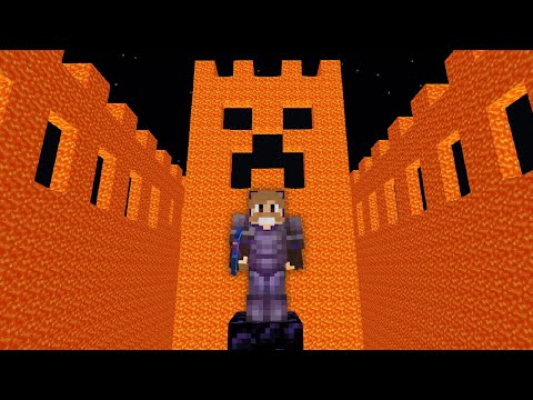 CONTRUINDO UM CASTELO INTEIRO SÓ DE LAVA