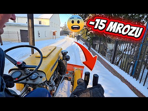 Pług śnieżny & C 330 & śnieg & mróz -15