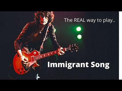 The REAL way to play Immigrant Song by Led Zeppelin on guitar