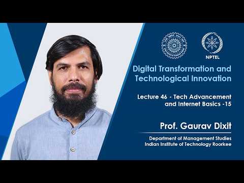 Digital Transformation and Technological Innovation Promo Video by Prof Gaurav Dixit IIT Roorkee