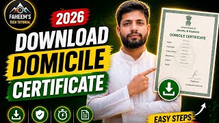 How to Download Domicile certificate online in 2026 l Domicile certifi