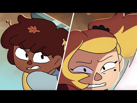 Amphibia - Anne VS Sasha deleted fight scene (True Colors)