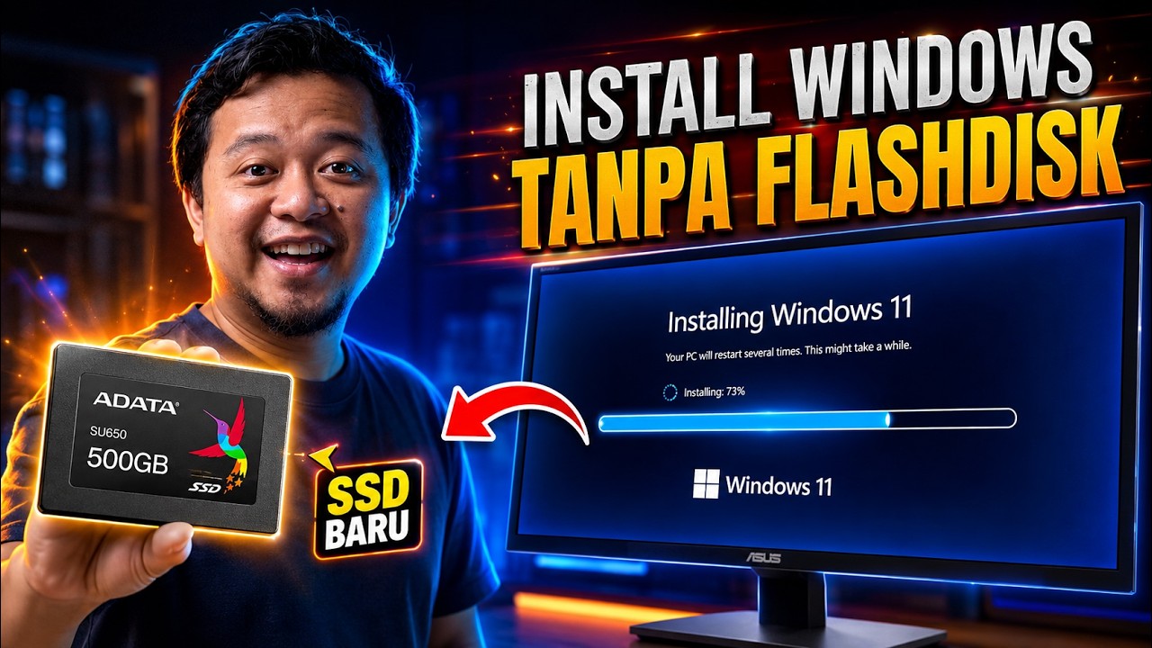 BYE WINDOWS BOOTABLE! Cara Install Windows Ke SSD LangSung Tanpa Flashdisk