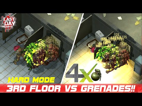 Easily Clear Bunker Alfa [Hard Mode] 3rd Floor With Grenades!! LDOE | Last Day On Earth: Survival