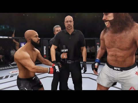 Mighty Mouse vs. Bigfoot (EA Sports UFC 3) - CPU vs. CPU - Crazy UFC 👊🤪