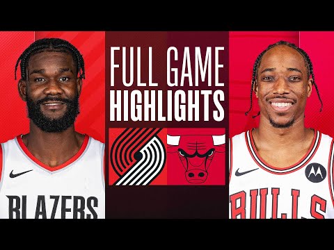 TRAIL BLAZERS at BULLS FULL GAME HIGHLIGHTS March 18, 2024