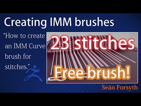How to create IMM brushes in ZBrush. Free stitch brush in the description!
