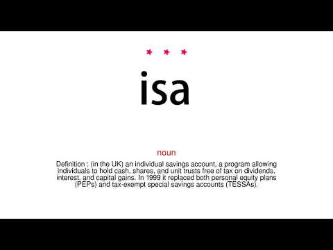 How to pronounce isa - Vocab Today